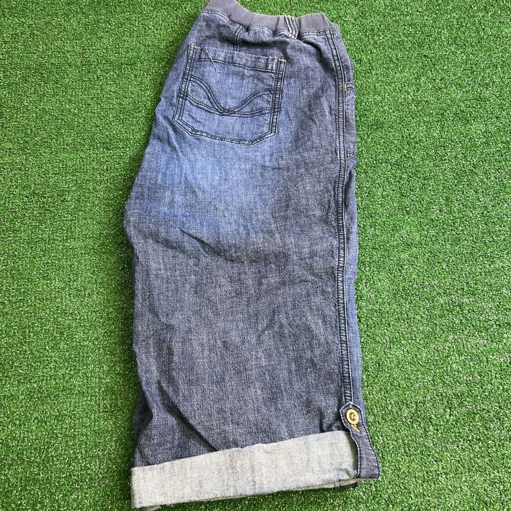 Avenue Capri Cuffed Stretch Dark Wash‎ Jeans Size 14